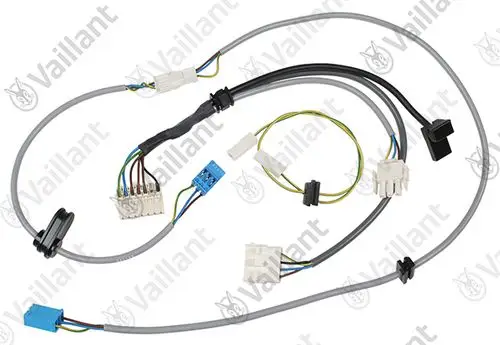 Vaillant Kabelbaum mit mehreren Anschlusssteckern und Kabeln, geeignet für elektrische Verbindungen in Heizsystemen.